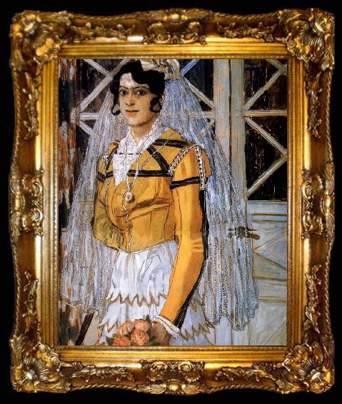 framed  Alexander Yakovlevich GOLOVIN The Woman of spanish, ta009-2